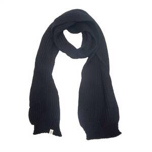 NEW NIRVANNA DESIGNS laurent rib scarf in black